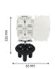 FBR-EK-OUT-12-CORE FIBER EK KUTUSU - TUP TİPİ - OUTDOOR - 12 CORE - 1 KASET