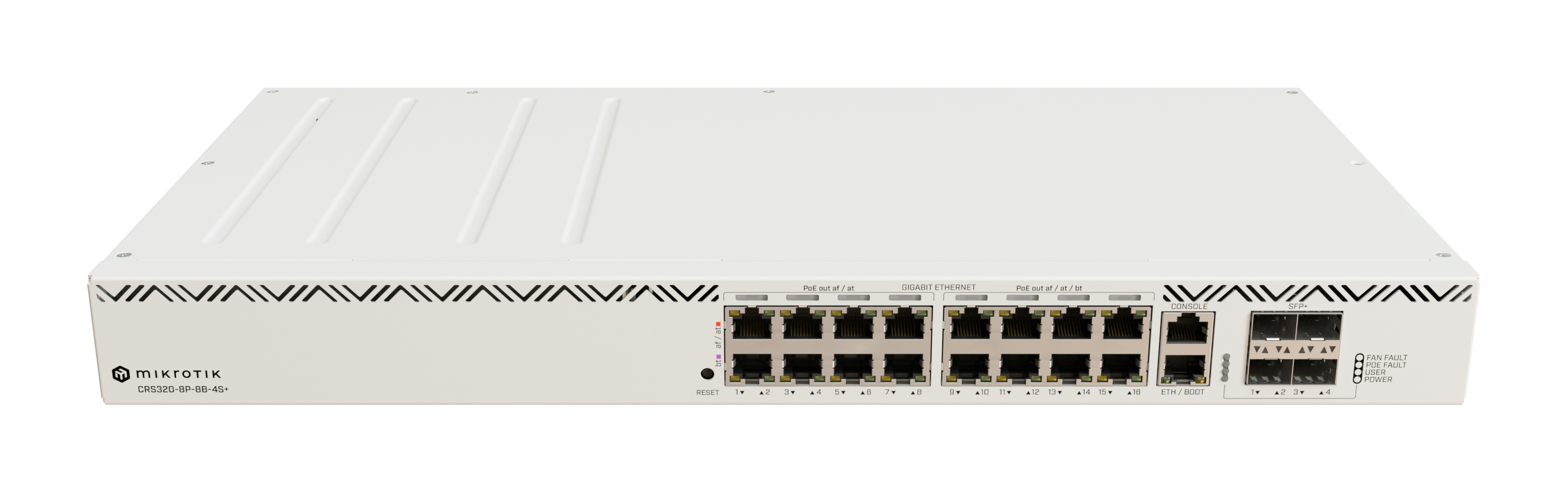 CRS320-8P-8B-4SPLusRM Cloud Router Switch 320-8P-8B-4S+RM with RouterOS L5 license, rackmount case