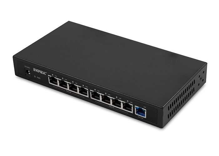 EVEREST-ESW-809PP-120 EVEREST ESW-809PP-120 8+1 PORT 120W PASIF POE SWITCH