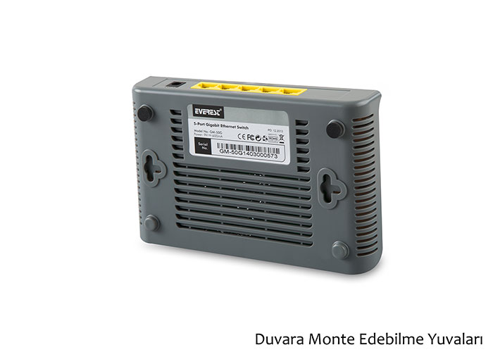 Everest-GM-50G Everest GM-50G 5 Port 1000Mbps Gigabit Ethernet Switch Hub