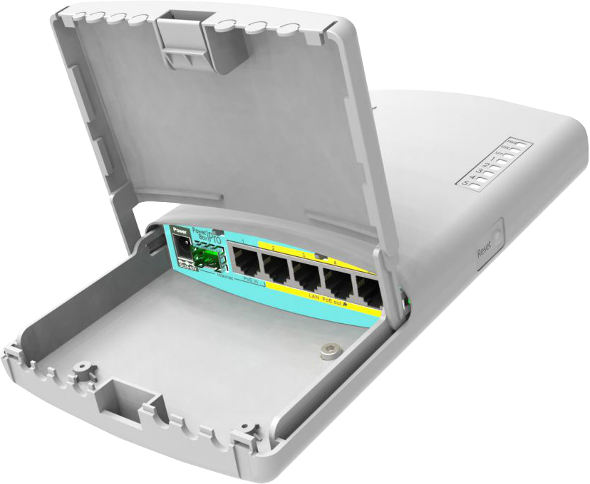 RB960PGS-PB Mikrotik RB960PGS HEX POE POWERBOX PRO OUTDOOR ,5 PORT 10/100/1000 Switch and Router POE SFP, L4