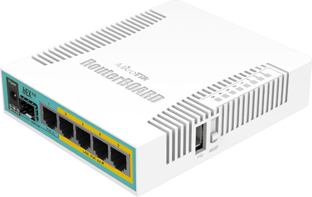 RB960PGS Mikrotik RB960PGS HEX POE 5 PORT 10/100/1000 Switch and Router POE SFP, L4