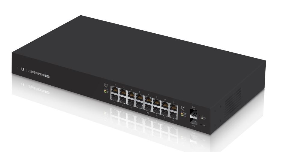 ES-16-150W Ubiquiti Edge Yön. Gigabit Switch PoE+ 2x SFP 150WATT